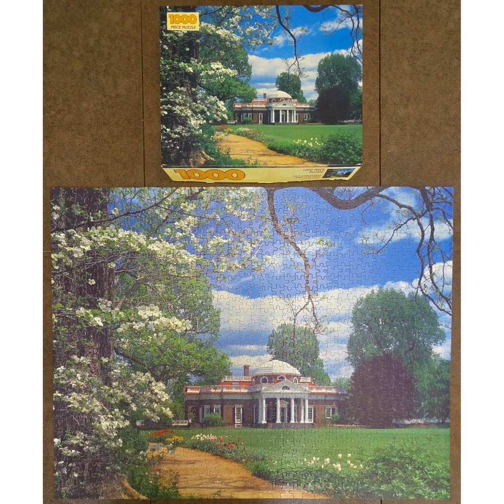 Vintage Western Publishing Company 1000 Piece Puzzle "Monticello" COMPLETE 1993